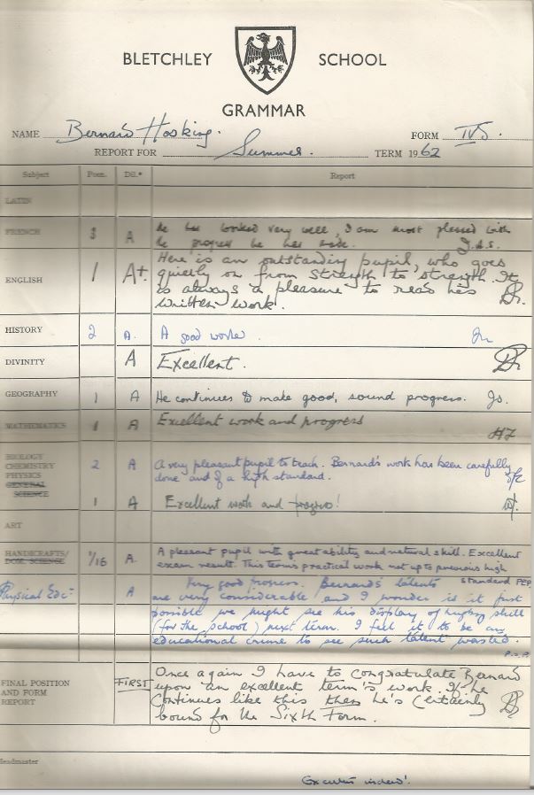 1962 School Report