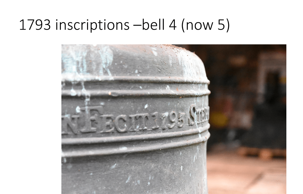 1793 inscriptions - Bell 4 (now 5)