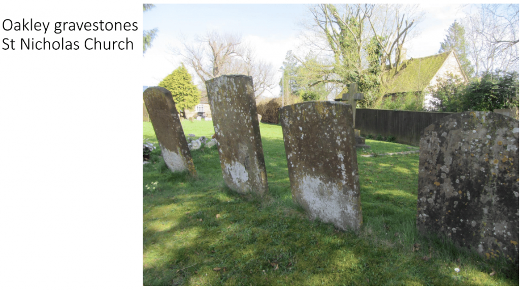 Oakley gravestones St Nicholas Church