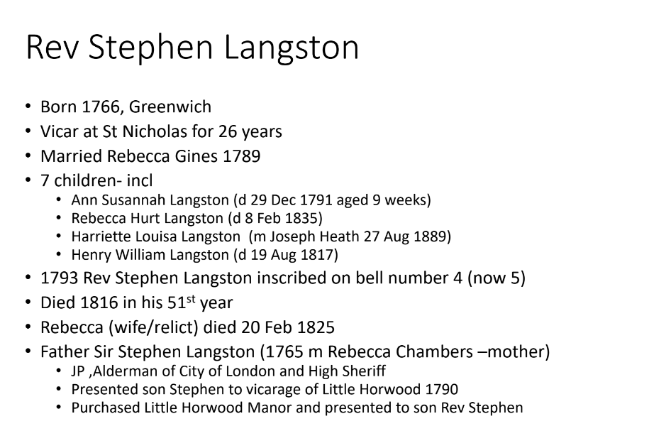 Rev Stephen Langston