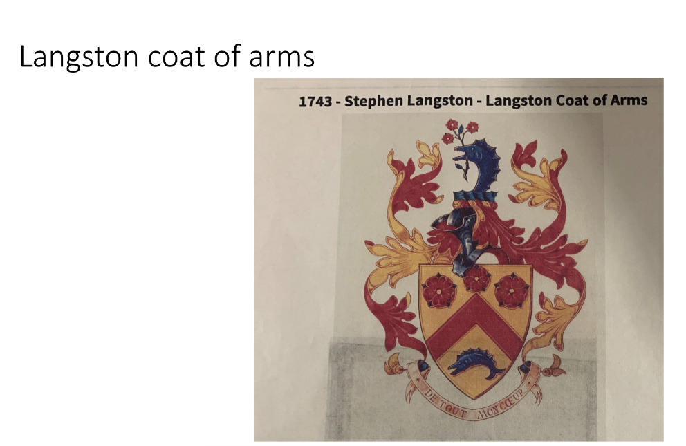 Langston coat of arms