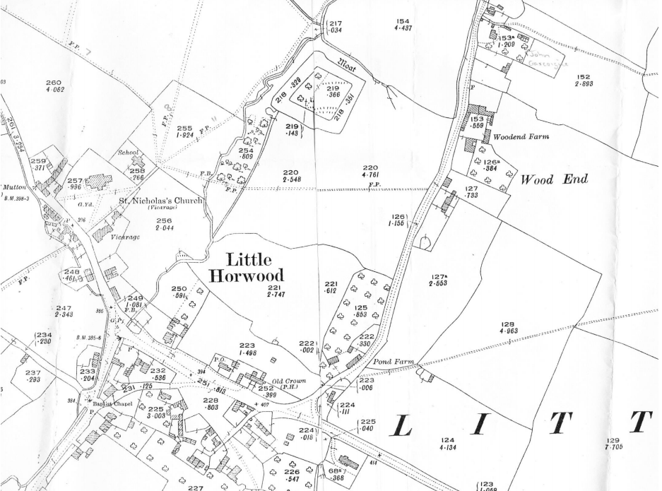 Slide 4 - Little Horwood Map