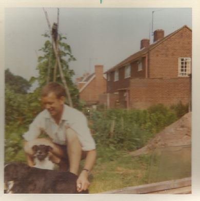 Bernard with beloved dogs
